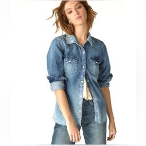Lucky brand Denim Button-Up Shirt